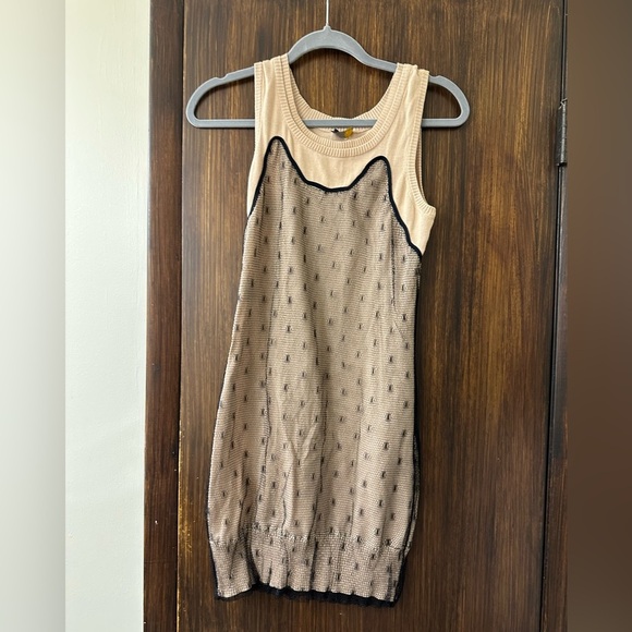 Vtg FENDI Tank Dress Mesh Overlay (D10) - Picture 1 of 7